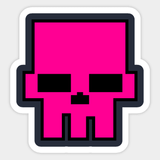 MetalLord 8 Bit Skull Sticker